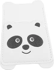 CHICAMPERA Cute Cartoon Animal Phone Back Pouch Adhesive Card Sleeve Organizer for Smartphone Wallet Stylish Panda Design for Credit Cards Id Storage