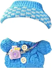 Matching Clothing for 17 cm Labubu Plush, Clothing Accessories for Labubu Cuddly Toy, Only Clothes, Not Including Labubu Plush Doll (A)