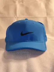 NEW NIKE Adult Golf Tech Swoosh Hat/Cap-Blue / logo Black 845063-406 Adjustable