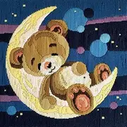 Country Threads Long Stitch Kit Sweetdreams Teddy Including Threads