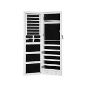 Levede Mirror Jewellery Cabinet Makeup LED Light Storage Cosmetic Organiser Box
