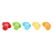 5Pcs Clay Squeezer Colored Extruder Plastic Pottery Tools For Playing Argil Kids
