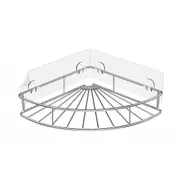 Non Perforated Suction Wall Shelf Stainless Steel Tripod Bathroom Storage Rack