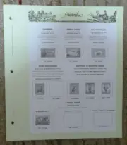 SEVEN SEAS AUSTRALIA PRE-DECIMAL 1913-1965 STANDARD STAMP ALBUM PAGES ONLY