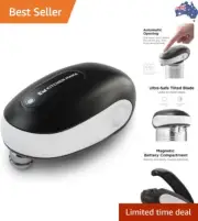 Electric Can Opener with Auto Shut-Off: Open Cans with Only One Push of A But...