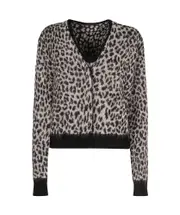 Long-sleeved cardigan and vest combination XL,L multi-color