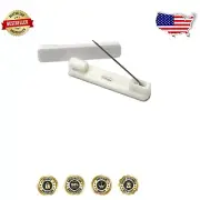 20 Count White Rounded Bar Pins with Adhesive - Perfect for Name Tags and Crafts