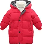 [Generic] Reversible Sequin Jacket for Girls Toddler Baby Kids Girls Sweater Coat Winter Thick Warm Button Hooded Windproof Coat Outwear Jacket Print Winter Coat Girls