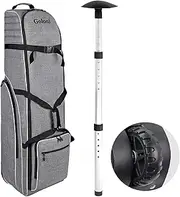 Goloni Golf Travel Bag with Wheels,Travel Golf Bags for Airlines,600D Wear-Resistant Oxford Fabric Golf Travel Case with Adjustable Support Rod