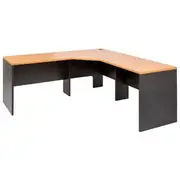 Velocity Workstation 1800 x 600mm Golden Beech and Ironstone