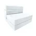 Folding Foam Mattresses, Portable Chair Bed Lounger, 6 x 32 x 80, White