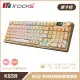 irocks K85R RGB 熱插拔 無線 機械鍵盤 摩卡棕 莓紅軸 / 奶茶軸