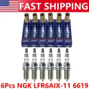 6Pcs NGK LFR6AIX-11 6619 IRIDIUM IX Resistor Spark Plug For Lexus Mercedes-Benz (for: Lexus)