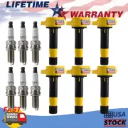 6Packs Ignition Coils & Spark Plug For 2008-2017 Honda Odyssey 3.5L V6 30520R701 (for: Honda)