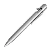 Bastion EDC Bolt Action Tactical Pen | Mirror polished, Stainless Steel, 5.25" O