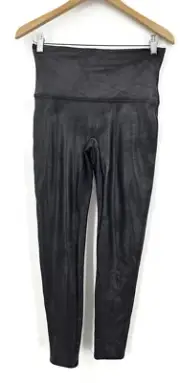 New Spanx Faux Leather Leggings Womens XL Black Pants Shapewear