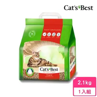 【CAT’S BEST 凱優】經典凝結木屑砂（紅標凝結型）5L/2.1kg(貓砂、木屑砂)
