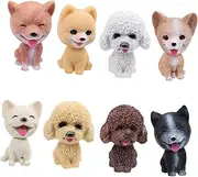 Yardenfun Cartoon Animal Desktop Ornament Dog Travel Accessories Car Bobblehead Resin Craftwork Home Decor
