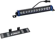 Kings 12" Single Row LED Light Bar 2211 Lumen+ Number Plate Bracket