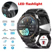 Smart Watch Bluetooth Call LED Light Waterproof Fitness Tracker Health Monitor
