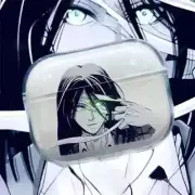 Anime Attack on Titan Transparent Case Apple Airpods Pro Gen 2 3 4 Eren Jaeger