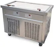 Kolice Commercial 98X50cm Big Rectangle pan Thailand Fried ice Cream Machine Gelato Thai roll ice Cream Machine Instant stir Fry ice Cream roll Machine Snack Food Machine w auto defrost,Refrigerant