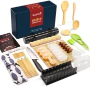 Sushi Making Kit, 28 in 1 [Parent-Child] Sushi Roller Kit with Bamboo Mats, S...