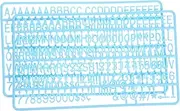 TEMPNAP 2 Sets Bright Plastic Letters Numbers for Felt Boards for Teacher Bulletin Boards Message Displays and Creative DIY Projects Easy to Install Print for Enhanced Readability
