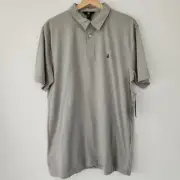 NEW Volcom gray short sleeve golf polo shirt mens size L