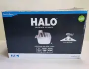 LQQK Halo Integrated LED Gray Dusk to Dawn Area Light 300-Watt High-Output Dusk