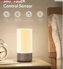 Aukey Touch Control LED Lamp + Dimmable Warm White Light Table Lamp Bedside Lamp