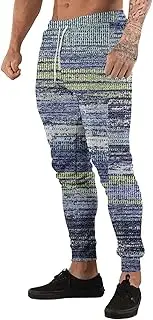 [Generic] Mens Christmas Pants 3D Printed Jogger Sweatpants High Comfort Small Leg Casual Pants Memory Foam