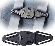 Rezlli Universal Child Chest Clip Anti-Slip Baby Chest Clip Guard Compatible with Seats, Strollers, High Chairs, schoolbags, Work with Harness Straps of Up to 1.5 Inches in Width (Pack of 1-B)