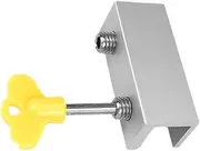 HYTROVE Sliding Window Stopper Sliding Door Lock Mounted Security Window Lock Safety Stoppers Window Locks Slide Indoor Key Lock Lock Windows Sash Security Lock Aluminum Alloy