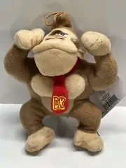 New w/ Tags Official Nintendo 11" Donkey Kong DK Plush Stuffed Animal Gorilla