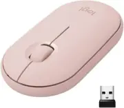 Logitech Pebble M350 Wireless Mouse with Bluetooth or USB - Silent, Slim Compute