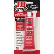 JB Weld Red Hi-Temp RTV Gasket Maker and Sealant 85g