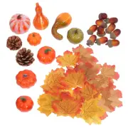 50 Pcs Simulation Pumpkin Decoration Halloween Froth Decorations