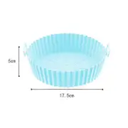 Silicone Air Fryer Baking Tray Reusable Basket Mat Non-stick Round Microwave Pads Baking Mat Oven Air Fryer Liner Mat Kitchen