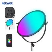 NEEWER GR18C RGB Full Color 65W LED Round Panel Video Light 2500K-8500K CRI+97