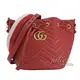 【全新現貨 補9個】茱麗葉精品 GUCCI 476674 GG Marmont 絎縫紋牛皮兩用水桶包.紅現金價$46,800