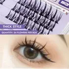 DIY Individual False Eyelashes Wispy Segmented Fake Lashes Lash Clusters Girls