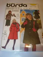 GIRLS TODDLER UNCUT Burda Sewing Pattern 13382 JACKET COAT SIZE 2 3 4 6 7 10