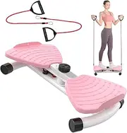 Twisting Waist Machine with Wrist Band, Waist Twister Board for Exercise, Standing Abdomen Exercise Tools with Counting Display, Waist Sculptor Home Gym Sport Equipment