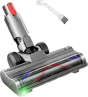 Direct Drive Brush Head Compatible for Dyson V10 Slim V12 Slim Vacuum Attachment with LED Dust Detection for Carpet Floor Clean