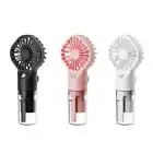 Portable Water Mist Fan Handheld Misting Fan USB Rechargeable Pocket Fan