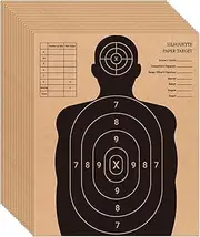 25 PCS Silhouette Shooting Targets with Durable Material, Cardboard Shooting Target, Mutifunction Paper Shooting Targets, Paper Targets for Indoor Outdoor Range, Durable and Safety
