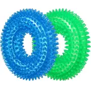 2 Pcs Pet Chew Toys Puppy Teething Chews Squeaky No Stuffing Dog