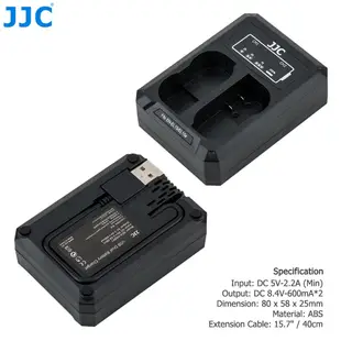 JJC Nikon EN-EL15c 相機電池充電器 Zf Z8 Z7II Z6II Z7 Z6 Z5 D850 等