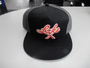 MERCURY LAKE X FLAT BRIM OUTBOARDS HAT CAP BLACK GRAY